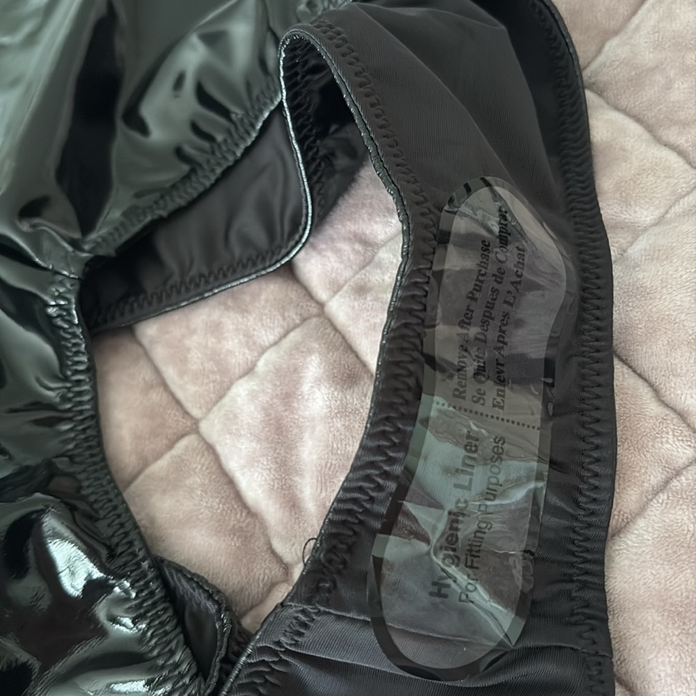 NEW! Naked Wardrobe Black Sleek One Piece Swimsuit - Picture 4 of 4